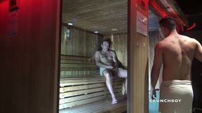 Latino twink fucked in suana by Fred