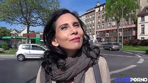 Naughty Elise Seduces School Guard in Lingerie