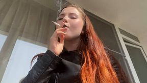 Rebecca Noir smoking joi with lipstick application