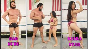 1220-Kiara’s Bad Day with Bad Dude - Mixed Maledom Wrestling