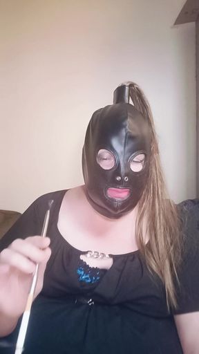 BBW TV Stephanie-nicole Smokes a Cigarette in a Silver Holder
