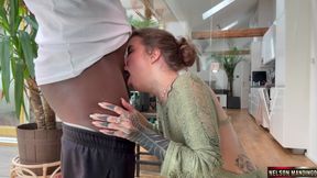 BBW's Deep Throat Challenge Ignites Interracial Passionate Frenzy