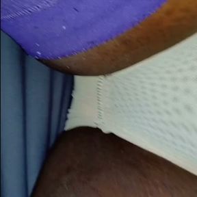 BlueGirl70 Purple Stockings Crotch