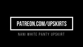 Nani White Panty Upskirt