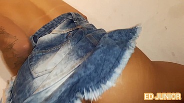 ED JUNIOR FODE A SHAYENNE SAMARA DE SAIA JEANS E SEM CAMISINHA