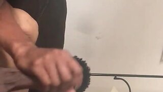 Light skin teenager jackoff session