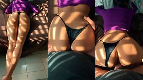 culona latina en tanga follada de perrito y gritando de placer - tara rico