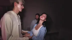Cuckold Watches His Girl Get Railed Then Joins In and Fucks Her Himself