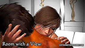 Sexy 3D Gothic Vampire Babe Sucks Cock & Gets Hardcore Pussy Fucking