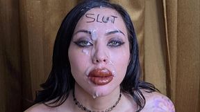 Latina bimbo deepthroats huge load