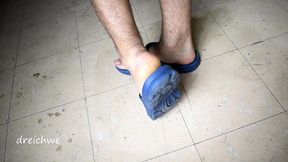 excitement for my blue flip flops