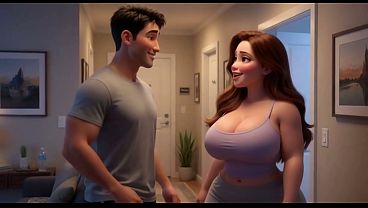 Steamy Bathroom Surprise Becomes Passionate Adult Connection (AI generated)