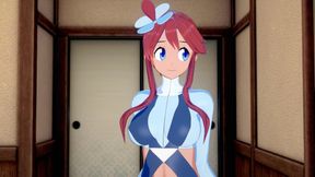 Skyla giving reward after match [Hentai 3D]