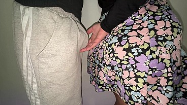 She Accidentally Touches a Stranger's Big Dick and They Have Sex Right There.