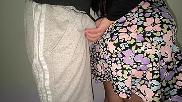 She Accidentally Touches a Stranger's Big Dick and They Have Sex Right There.