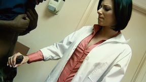 Dr Julez Ventura Takes the Temp of a Fat Black Cock