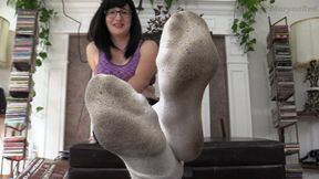 Extra Dirty White Champion Crew Socks (Big socked feet tease and JOI) - SD Version