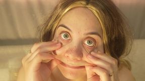 Crazy Blonde Face Fetish Ahegao Piggy Play 4k