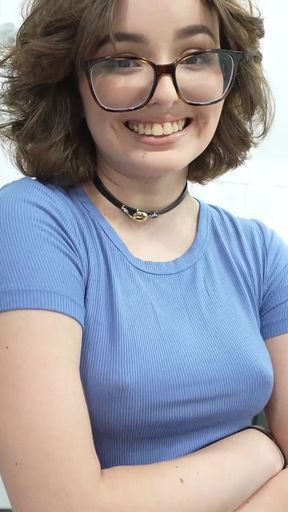 Hot Nerdy Stepsis Talks Me Into Blowing My Load in Her - Leana Lovings -