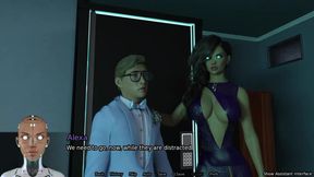 Sexbot - Blonde Fembots Love Ntr - a 3D Porn Gameplay