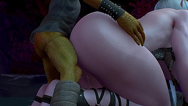 Doggy Style Goblin Threesome with a Thick Night Elf