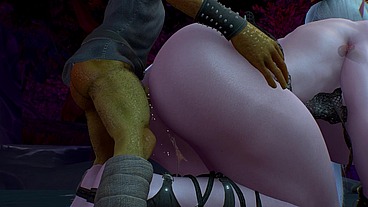 Doggy Style Goblin Threesome with a Thick Night Elf
