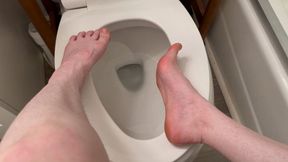 Dirty Feet Ignoring You and Step Stomp on Toilet
