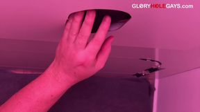 Married family man only finishes at the gloryhole - when his cock is tied