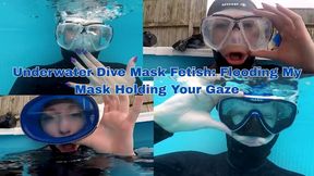 Underwater Dive Mask Fetish: Flooding My Mask Holding Your Gaze - MP4 HD