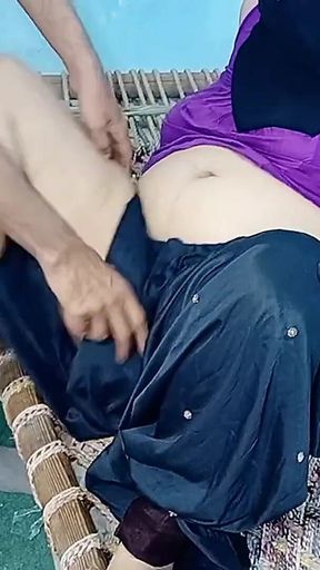 Big Boobs Woman Ran Out of the House to Get Her Lover's Big Cock but He Tity Fucked and Fingered in Pussy
