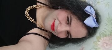 Crossdresser sissy BBW with makeup tease