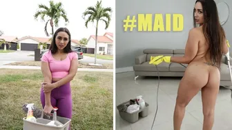 Lilly Hall the big ass Latina maid rides Criss Simon for cash