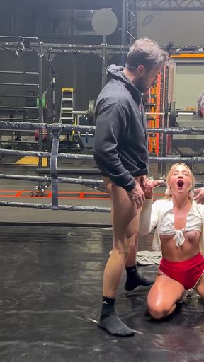 Anal Threesome with Double Penetration with the Gym Slut Chloe Chevalier, a Horny Blonde Thst Love Dicks.