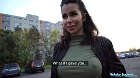 Public Agent � Stunning brunette with fantastic tits fucked