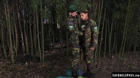 Joris Leonard release his heavy load on Claude Laurent tight ass