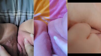 BBW milf fingers her squishy wet pussy till it gushes