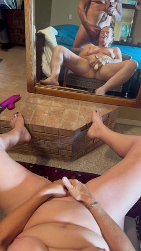 Bonemaiden Cums Multiple Times Playing with New Carla Toy From Beyourlover While Sucking Her Man