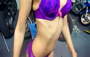 Serena torres gives head in a car garage