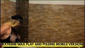 CRUEL WAX PUNISHMENT (ON THE FEET AS WELL) AND PISSING IN THE BATH TUB MOBILE VERSION