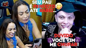 Gostosa Latina Belinha Baracho teases Ruan's massive cock on camera