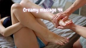 Feet Cream Massage Upclose 4k
