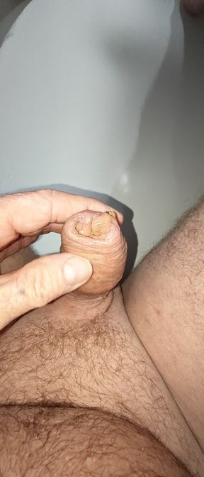 Piss, I love being pissed on especially over my cock and balls. Letting the warm piss run down to my arse.