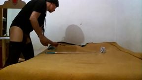 Joselynne Crossdresser High Heels And Lingerie Using Anal Toys Buttplug Dildo And Big Dildo Part One