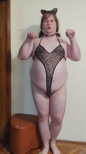 Prancing like a sissy in heat