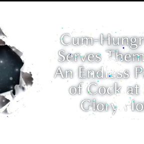 Cum-hungry Slut Serves Them All - an Endless Parade of Cock at the Glory Hole