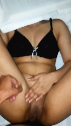Thrilling moment from &quot;Me and my sexy desi muslim girlfriend full enjoy and hard sex&quot;