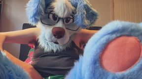 Furry Nerd drank too much fizzy soda before the shoot!