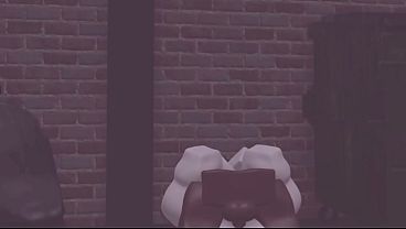 Tomboy gets BBC in roblox condo