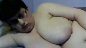 Feeling naughty on webcam and flashing my boobs for college boys
