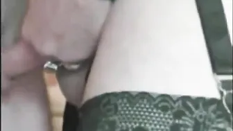 Amateur Crossdresser Gives Mature Guy a Teasing Handjob